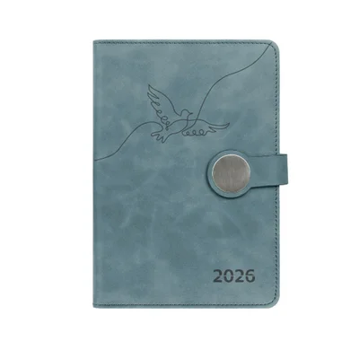 Planner Simple Life, A5, dated, with magnetic closure, blue