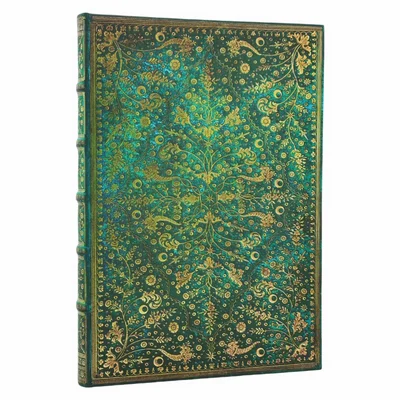 Paperblanks Journal Emerald Flower Grande, unruled, hardcover, 120 sheets