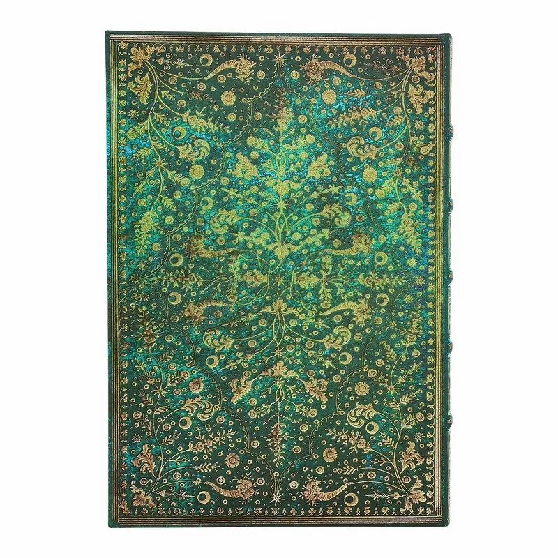 Paperblanks Journal Emerald Flower Grande, unruled, hardcover, 120 sheets