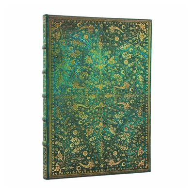 Paperblanks Journal Emerald Flower, Ultra, unruled, hardcover, 72 sheets