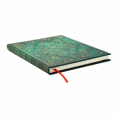 Paperblanks Journal Emerald Flower, Ultra, wide ruled, hardcover, 72 sheets
