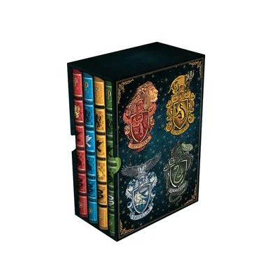 Paperblanks Подаръчен комплект Hogwarts Houses, тефтер Midi, 4 броя