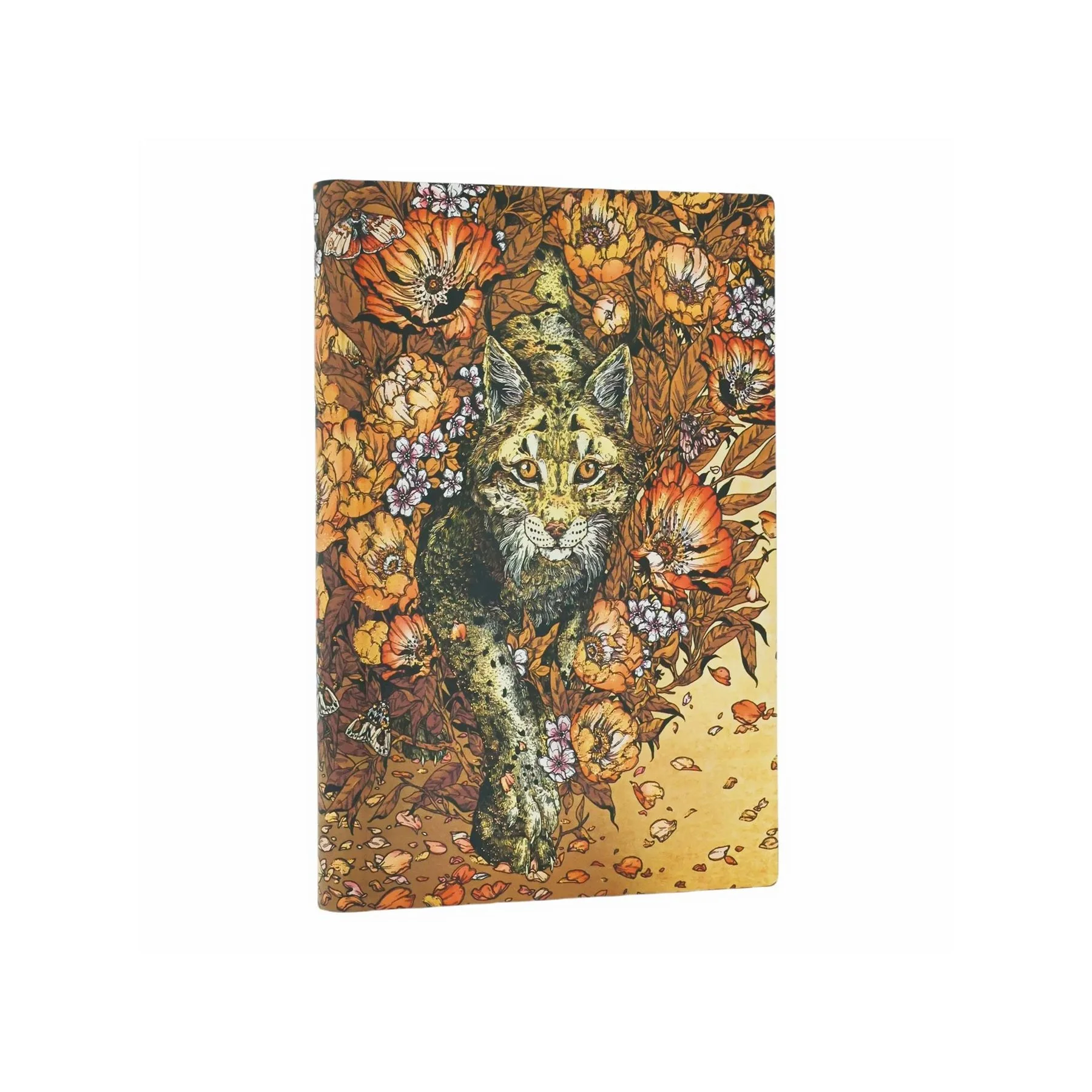 Paperblanks Тефтер Lynx Rising, Mini, мека корица, широки редове, 104 листа