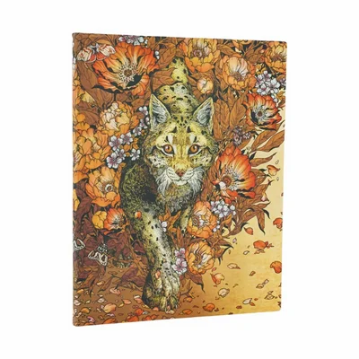 Paperblanks Journal Lynx Rising, Ultra, softcover, wide ruled, 88 sheets
