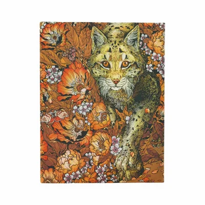 Paperblanks Journal Lynx Rising, Ultra, softcover, wide ruled, 88 sheets