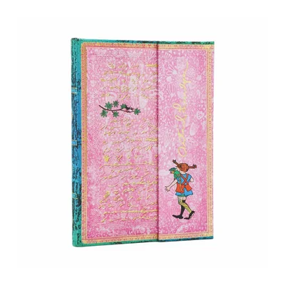 Paperblanks Notebook Pippi Longstocking, Midi, hardcover, unlined, 72 sheets