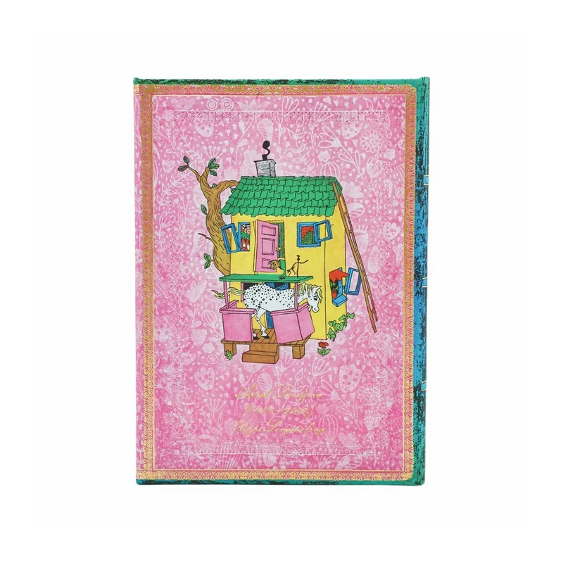 Paperblanks Notebook Pippi Longstocking, Midi, hardcover, unlined, 72 sheets