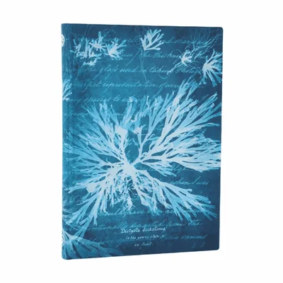 Paperblanks Тефтер Sea Flowers, Ultra, мека корица, широки редове, 88 листа