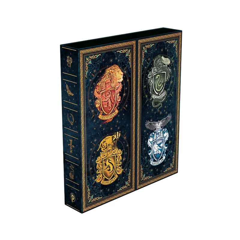 Paperblanks Подаръчен комплект Slytherin, тефтер Midi, книгоразделител и молив