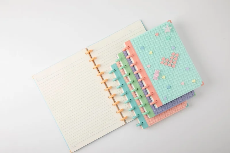 Sworld Block notebook, B5, spiral-bound, wide ruled, 80 sheets, green