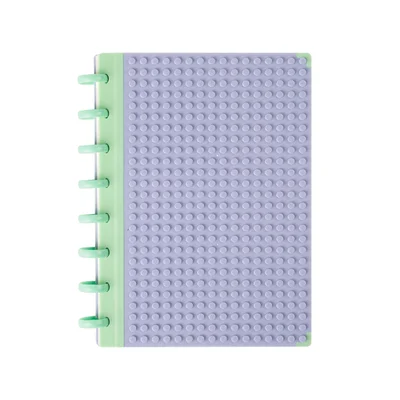 Sworld Block notebook, B5, spiral-bound, wide ruled, 80 sheets, purple