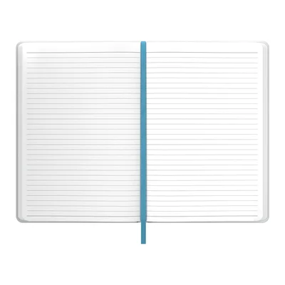 Art Pioneer Notepad, A5, hardcover, with elastic band, 96 sheets, blue