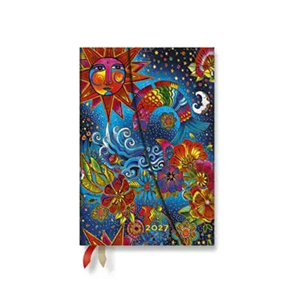 Paperblanks Планер Celestial Magic, Mini, хоризонтален, твърда корица, 88 листа, за 2027 година