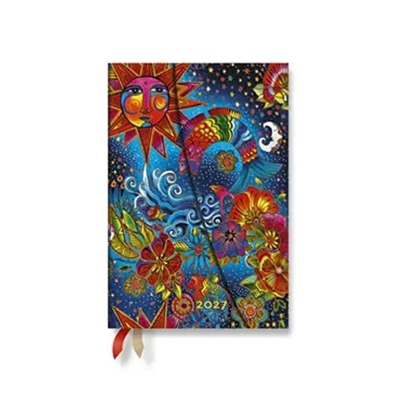 Paperblanks Планер Celestial Magic, Mini, Verso, твърда корица, 88 листа, за 2027 година