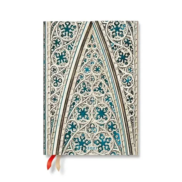 Paperblanks Планер Duomo di Milano, Midi, вертикален, твърда корица, 88 листа, за 2027 година
