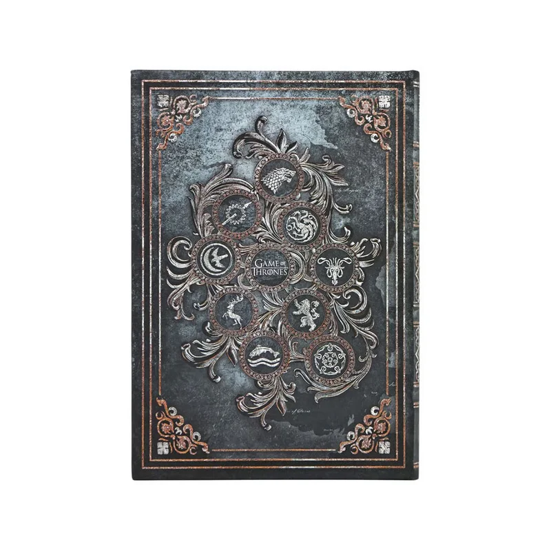 PAPERBLANKS GAME OF THRONES MIDI HARDCOVER NOTEBOOK 72 SHEETS PLAIN