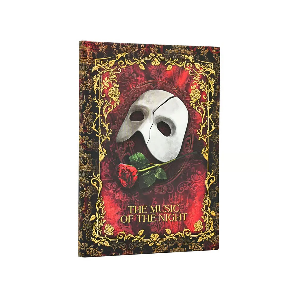 PAPERBLANKS MASKED MELODY MIDI HARDCOVER NOTEBOOK 72 SHEETS PLAIN