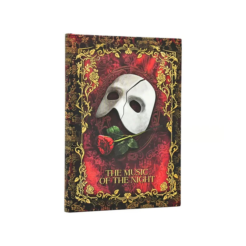 PAPERBLANKS MASKED MELODY MIDI HARDCOVER NOTEBOOK 72 SHEETS PLAIN
