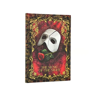 PAPERBLANKS MASKED MELODY MIDI HARDCOVER NOTEBOOK 72 SHEETS PLAIN
