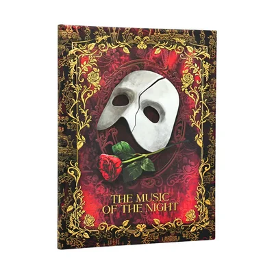 PAPERBLANKS MASKED MELODY ULTRA HARDCOVER NOTEBOOK 72 SHEETS RULED