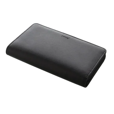 Filofax Organiser Saffiano Personal Compact, with zipper, black