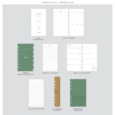 Filofax Organiser Eco Personal, ebony
