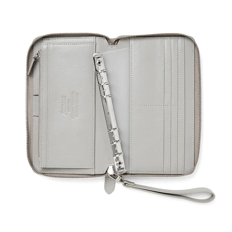 Filofax Organizer Malden Personal, with zipper, stone