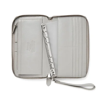 Filofax Organizer Malden Personal, with zipper, stone