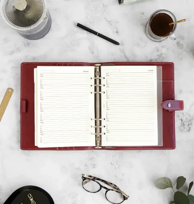 Filofax Organiser Malden, A5, colour burgundy