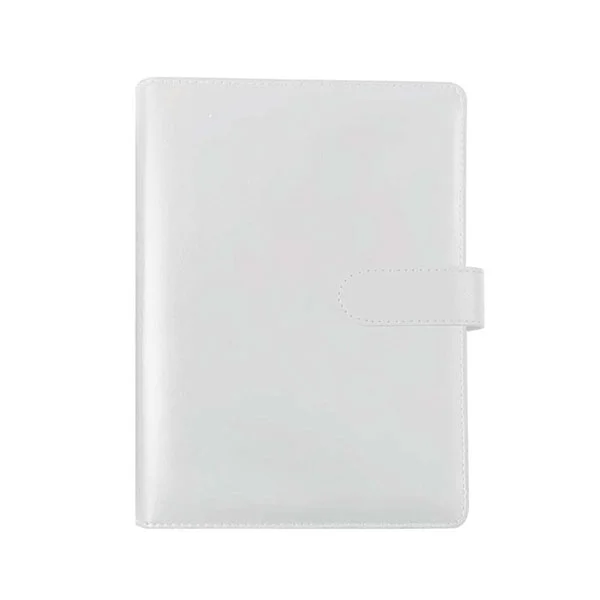 Office 1 Organizer, A5, Ring Binder, Leather, in Box, White