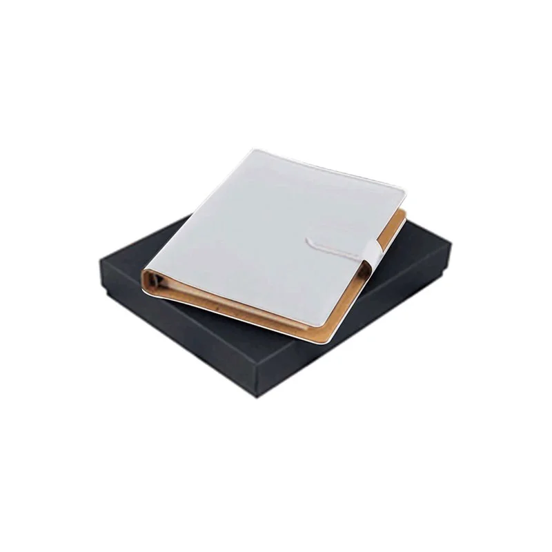 Office 1 Organizer, A5, Ring Binder, Leather, in Box, White