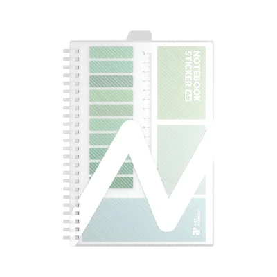 Art Pioneer Pad, A5, wide ruled, spiral-bound, 80 sheets, green