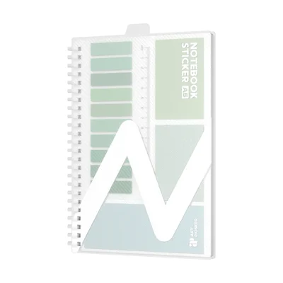 Art Pioneer Pad, A5, wide ruled, spiral-bound, 80 sheets, green