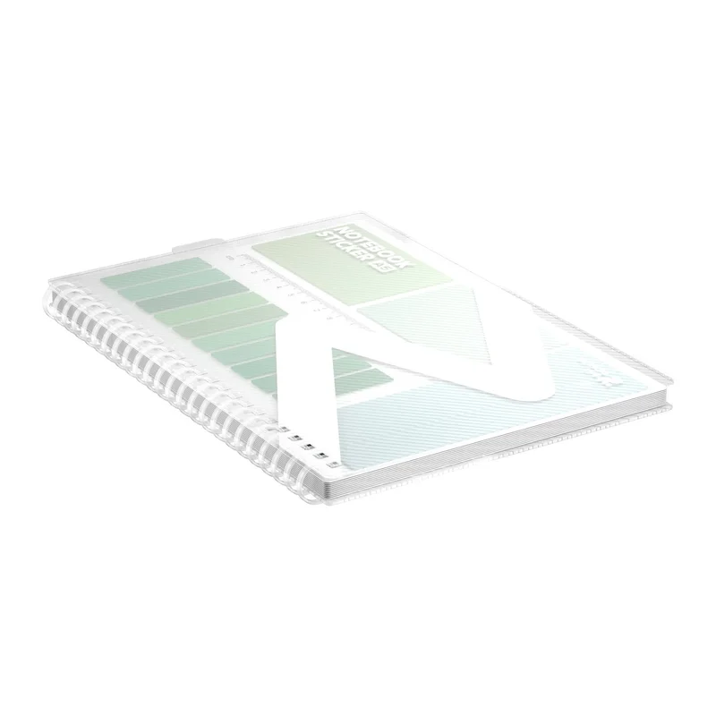 Art Pioneer Pad, A5, wide ruled, spiral-bound, 80 sheets, green