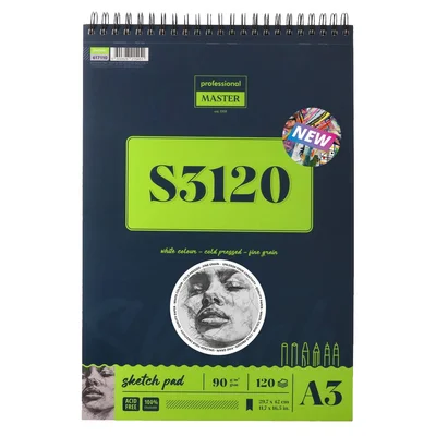 Standart Sketch Pad S3120, A3, 90 g/m?, 120 sheets