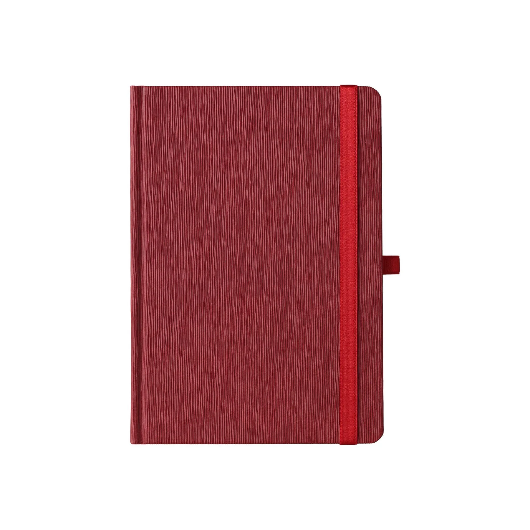 Weekly Planner Praktik, A5, with dates and elastic, 192 pages, burgundy