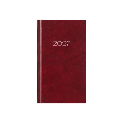 Planner Slim, weekly, 9 x 16 cm, burgundy