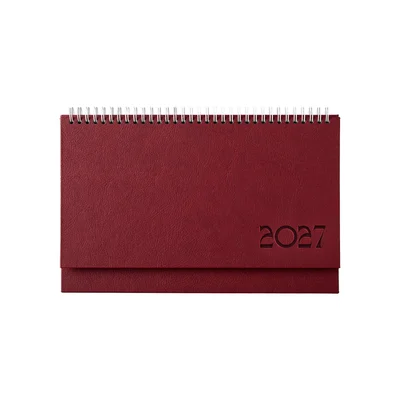 Desk Calendar Kazbek, 30 x 15.5 cm, burgundy
