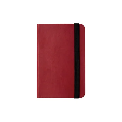 Notebook Piccolo, with elastic, 9 x 14 cm, 80 sheets, burgundy