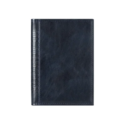 Planner Madera, dated, A5, leather cover, blue