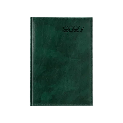 Diplomat Calendar-Notebook, dated, A4, green