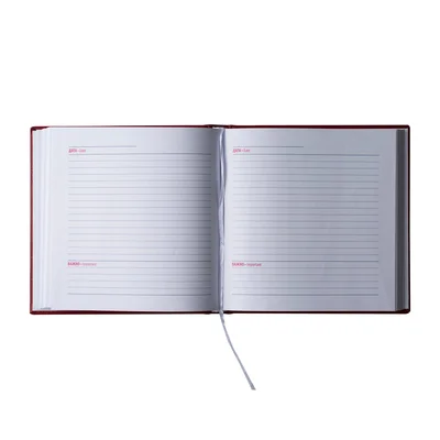 Planner Vega, undated, 16 x 16 cm, burgundy