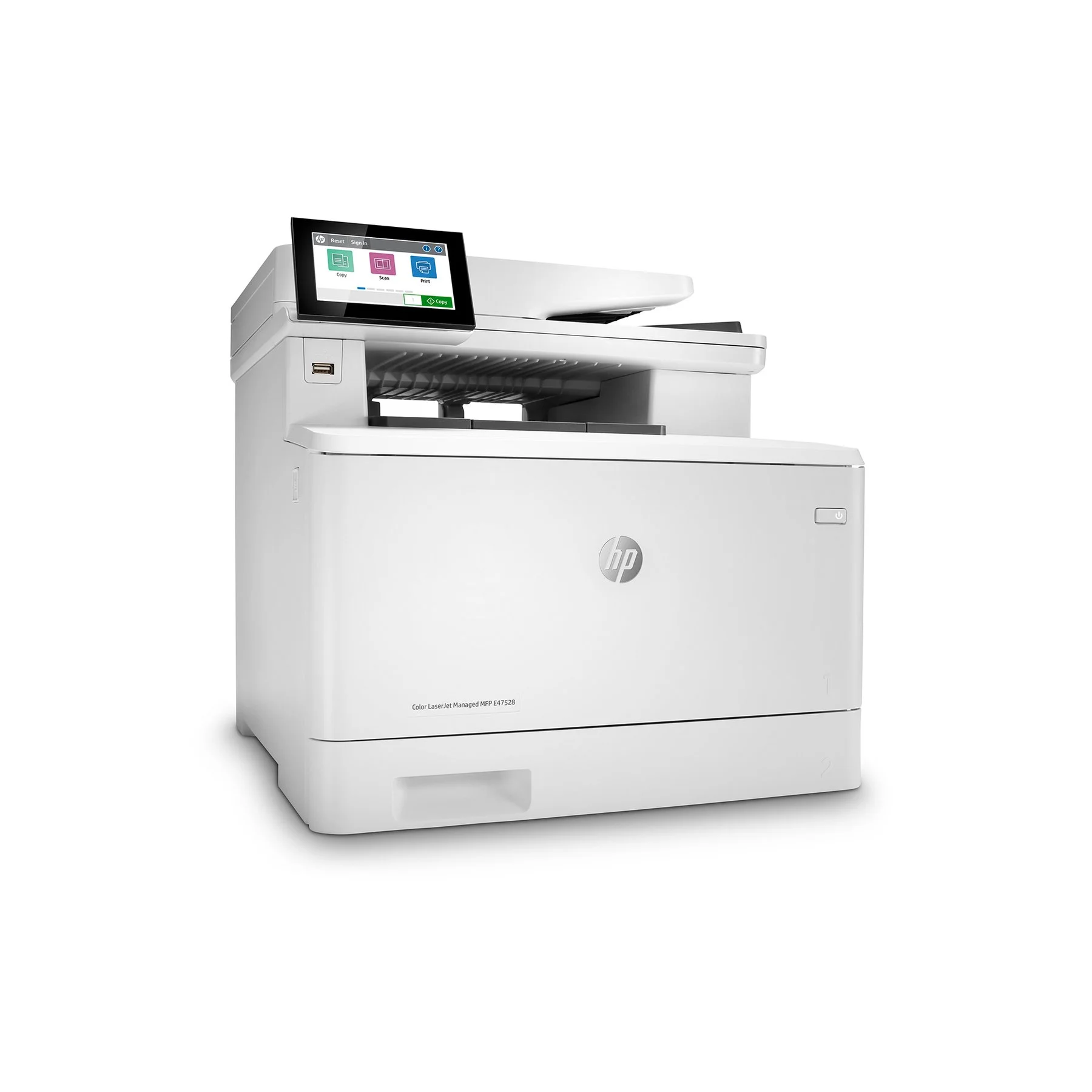 Laser Printer HP Color LaserJet Managed MFP E47528f, 4 in 1, A4, color