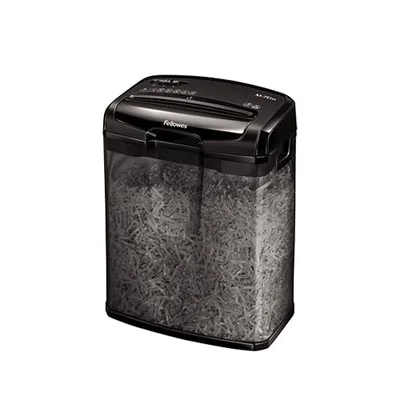 Shredder for destruction of documents M-7CM Fellowes, Cross-Cut, 13 L, P-4, time for work 5 min, time for rest 30 min