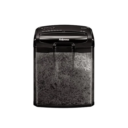Shredder for destruction of documents M-7CM Fellowes, Cross-Cut, 13 L, P-4, time for work 5 min, time for rest 30 min