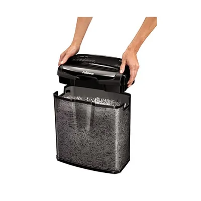 Shredder for destruction of documents M-7CM Fellowes, Cross-Cut, 13 L, P-4, time for work 5 min, time for rest 30 min
