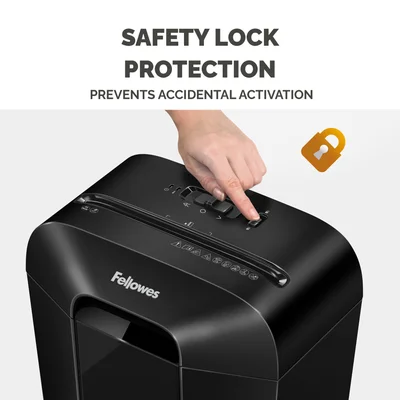 Шредер за унищожаване на документи Fellowes Powershred LX70, Cross-Cut, черен, 11.5 L, P-4