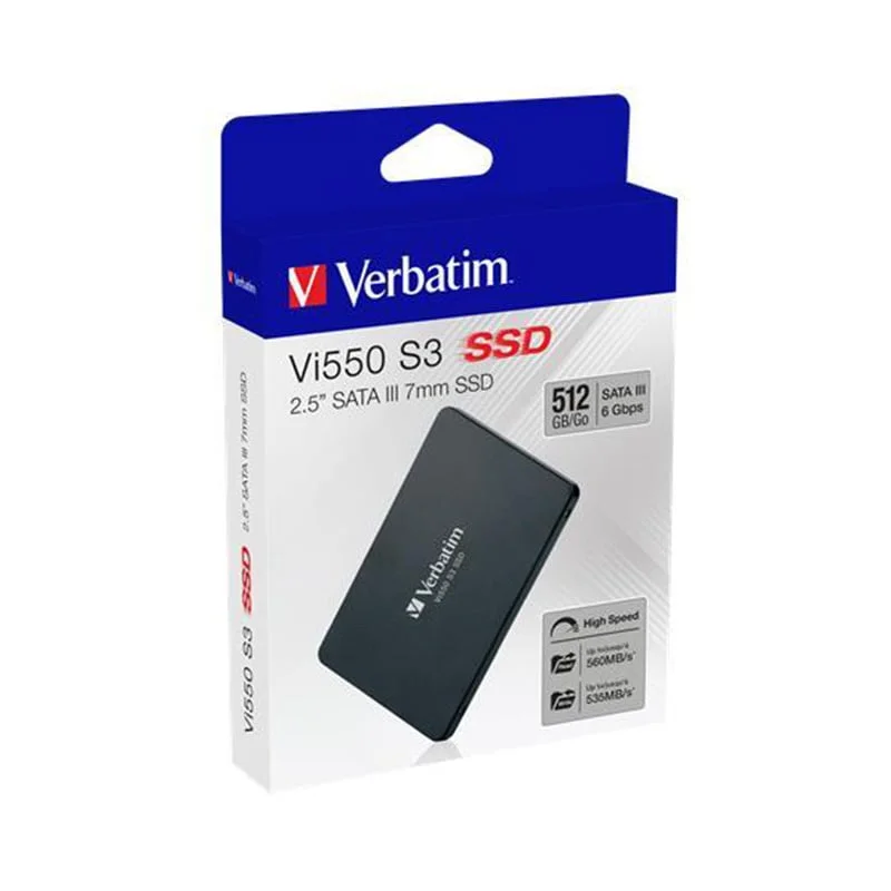 Hard disk Verbatim VI550 S3, SSD, internal, 2.5'', 512 GB