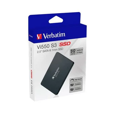 Hard disk Verbatim VI550 S3, SSD, internal, 2.5'', 512 GB