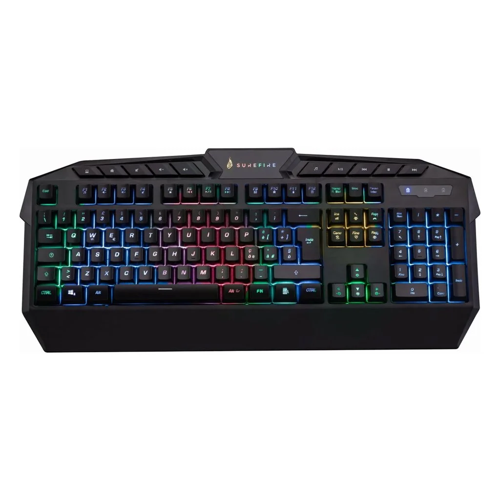 Keyboard SureFire Kingpin, with cable 1.8 m, gaming, RGB, USB Type-A, 114 buttons